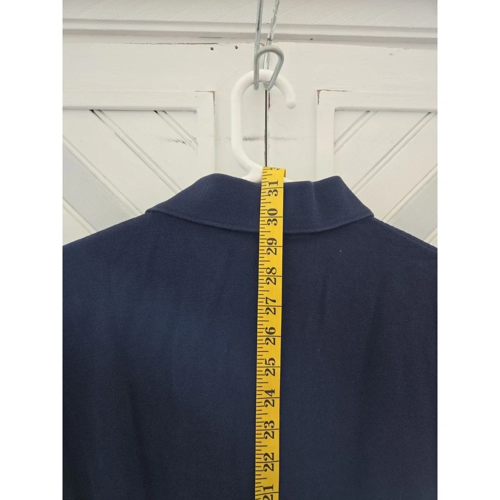 Polo Ralph Laurren Men's 2XB Navy Cotton Knit Short Sleeve Polo with Red Pony‎